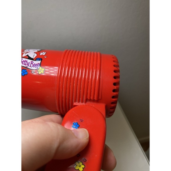Vintage Betty Boop RED Hair Dryer 2 speed 1600 Watts 2 Settings 1997 -RARE - Picture 6 of 11